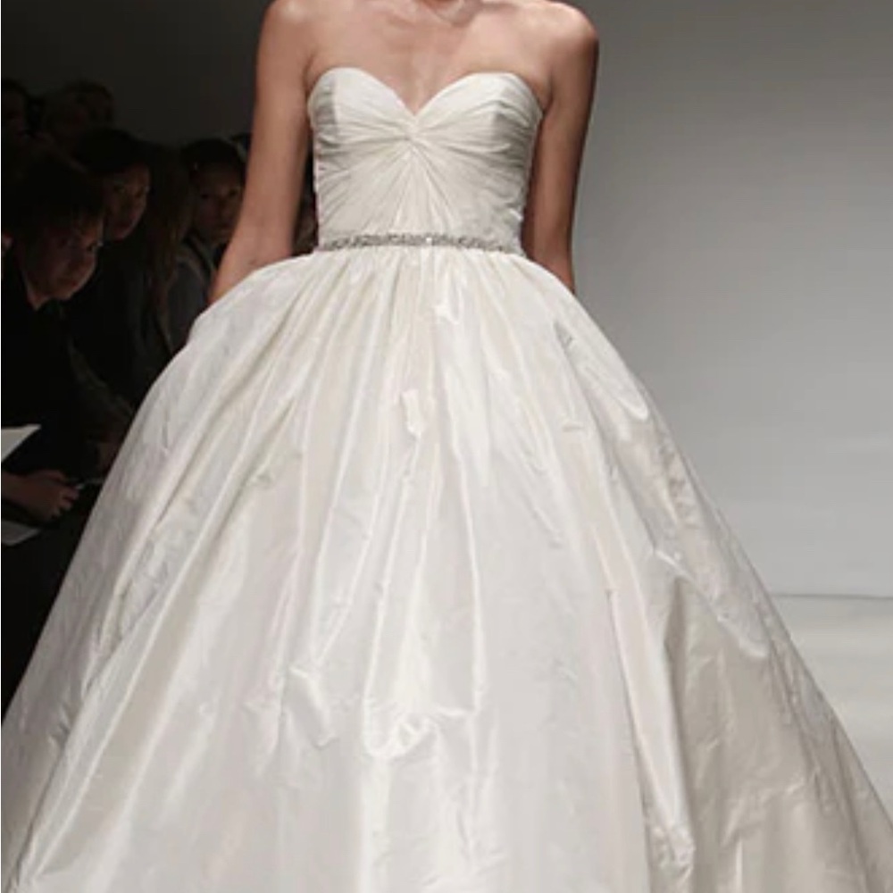 Amsale wedding dress, purchased at Kleinfeld’s.